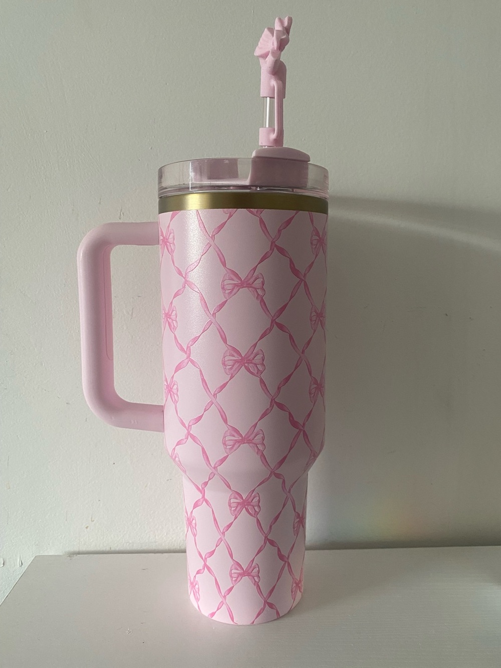 Stanley 1913 x LoveShackFancy Baby Bow Pink H2.0 FlowState Tumbler